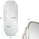 Winton 66 X 26 inch Gold Dressing Mirror